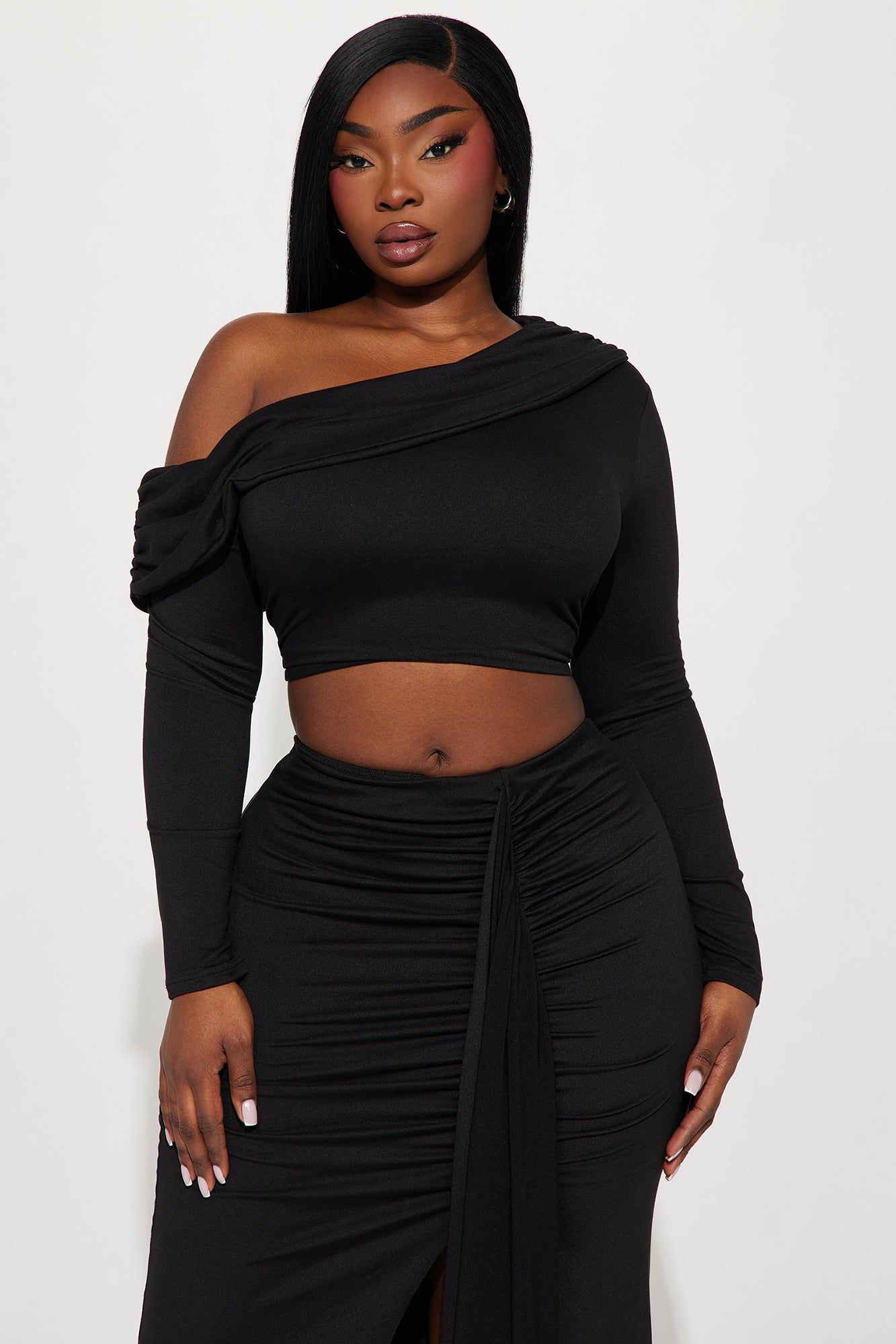 Jenna Off Shoulder Skirt Set - Black sold by Fashion Nova product image thumbnail 4