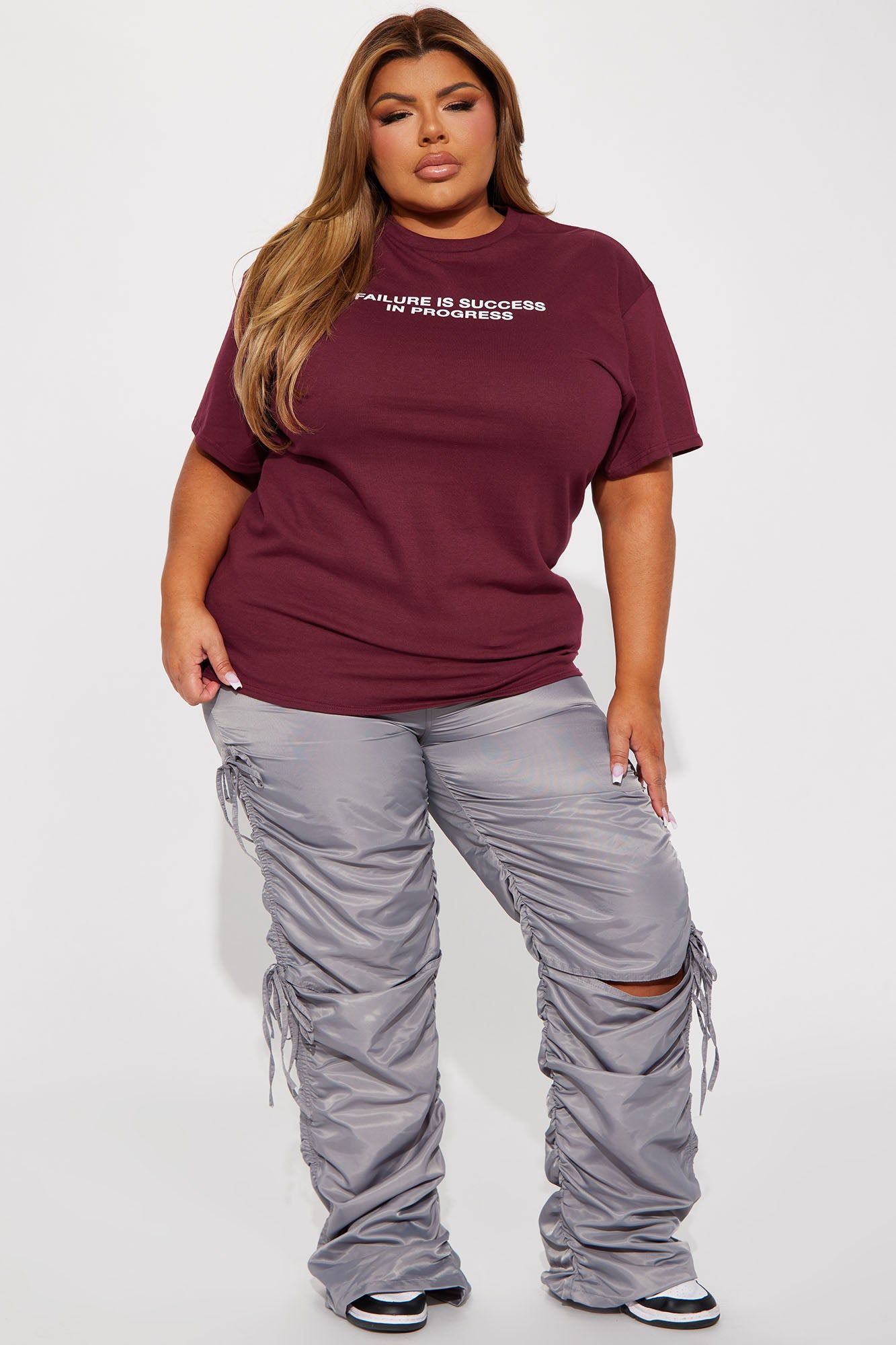 Success In Progress Graphic Tshirt - Wine sold by Fashion Nova product image thumbnail 5