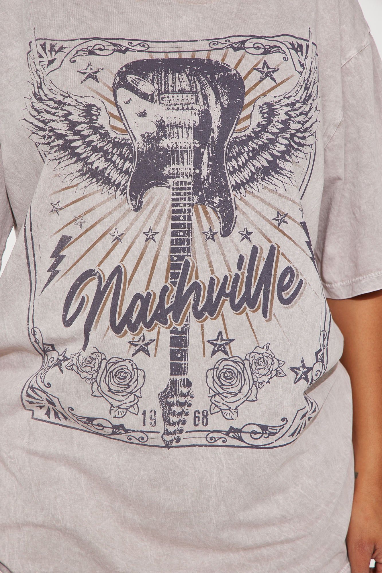 Nashville Nights Graphic Tee - Beige sold by Fashion Nova product image thumbnail 3