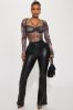 Doing My Thing Mesh Bodysuit - Black/combo sold by Fashion Nova