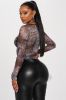 Doing My Thing Mesh Bodysuit - Black/combo sold by Fashion Nova