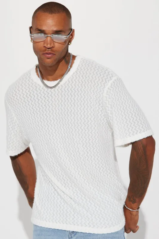 Beach Bum Comfy Short Sleeve Crew Tee - White sold by Fashion Nova