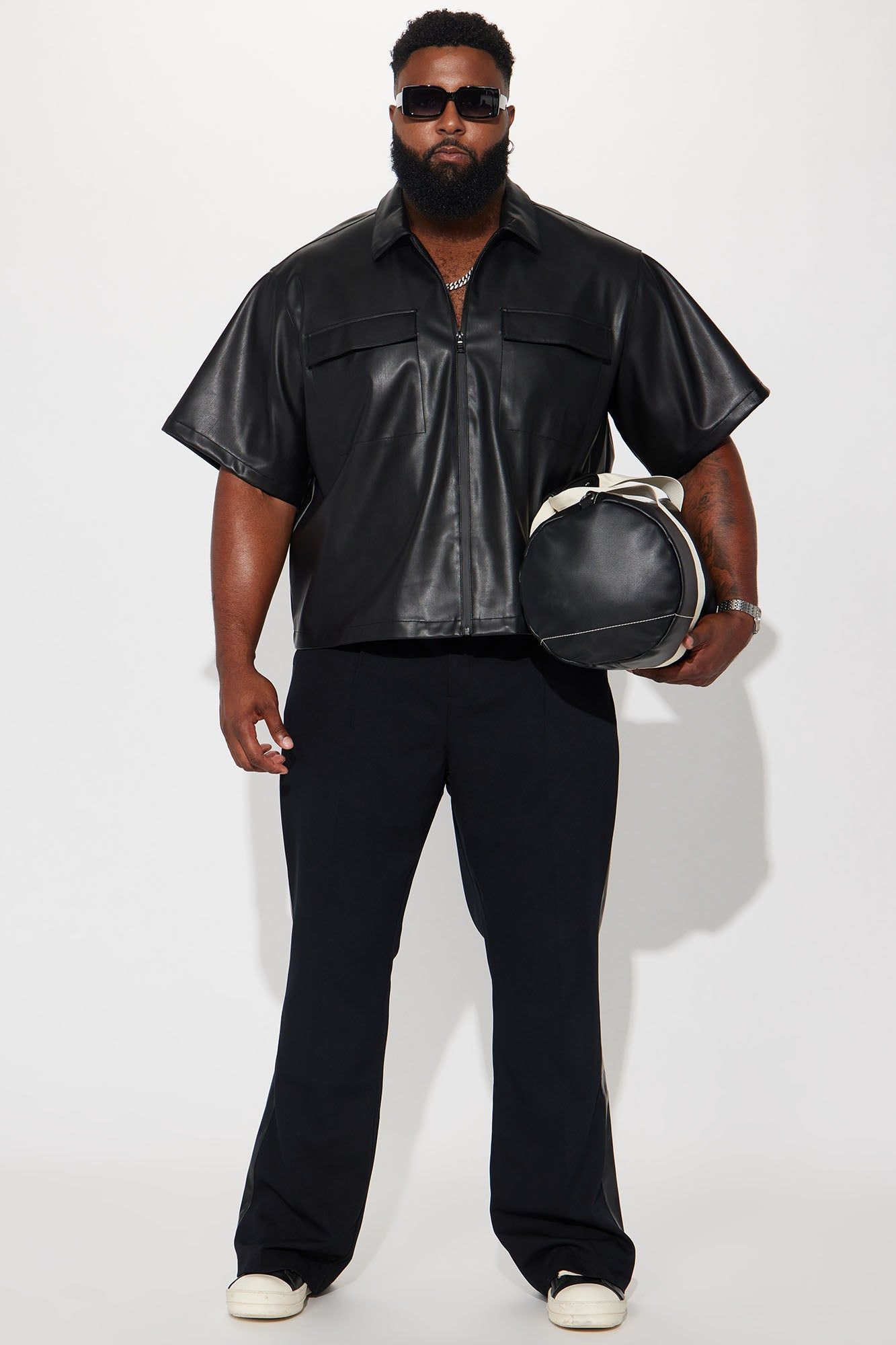 So Smooth Faux Leather Shirt - Black sold by Fashion Nova product image thumbnail 2