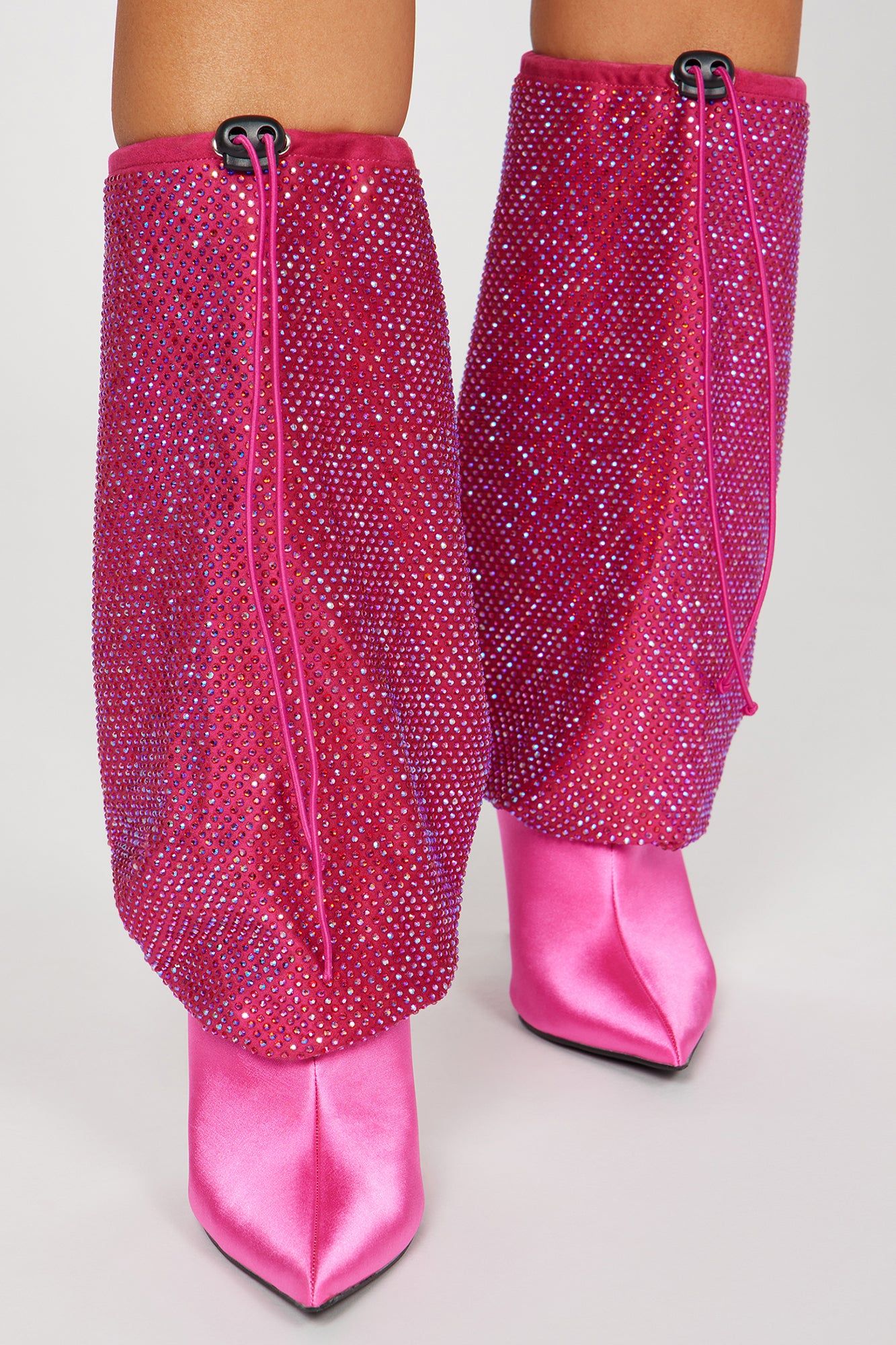 We Don't Stop Knee High Heeled Boots - Hot Pink sold by Fashion Nova product image thumbnail 2