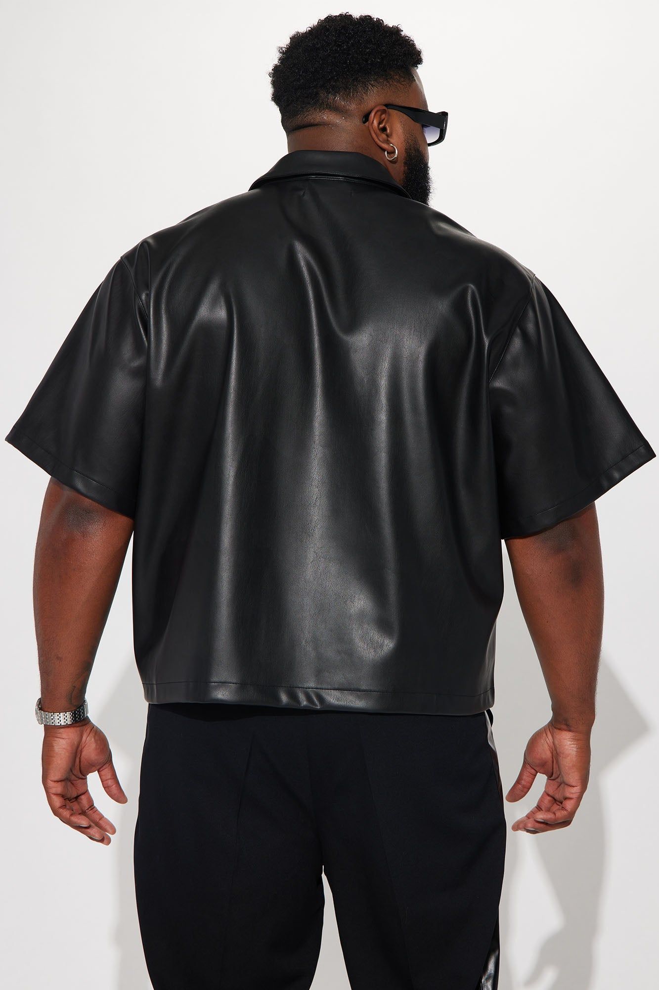 So Smooth Faux Leather Shirt - Black sold by Fashion Nova product image thumbnail 3