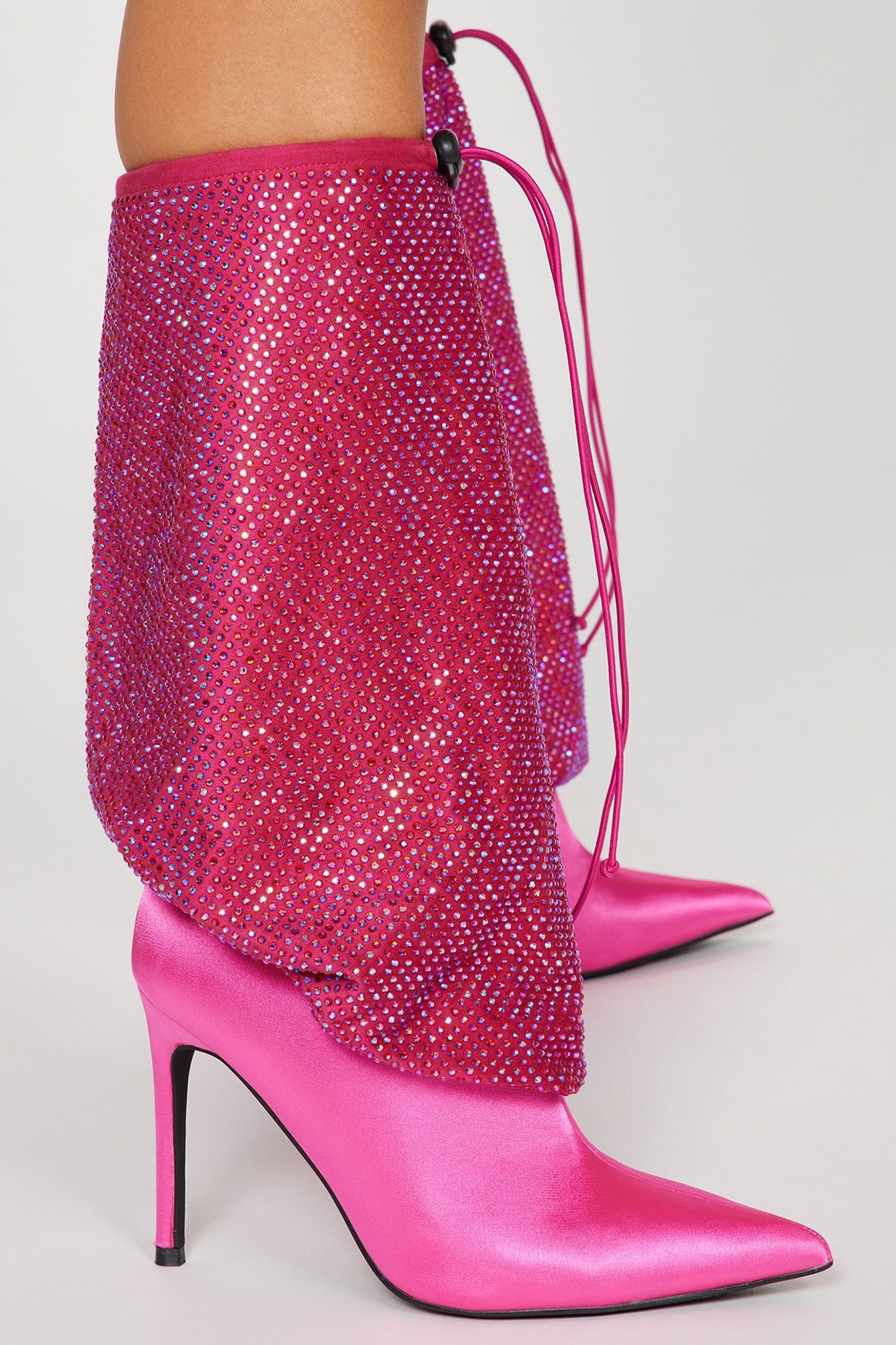 We Don't Stop Knee High Heeled Boots - Hot Pink sold by Fashion Nova product image thumbnail 3