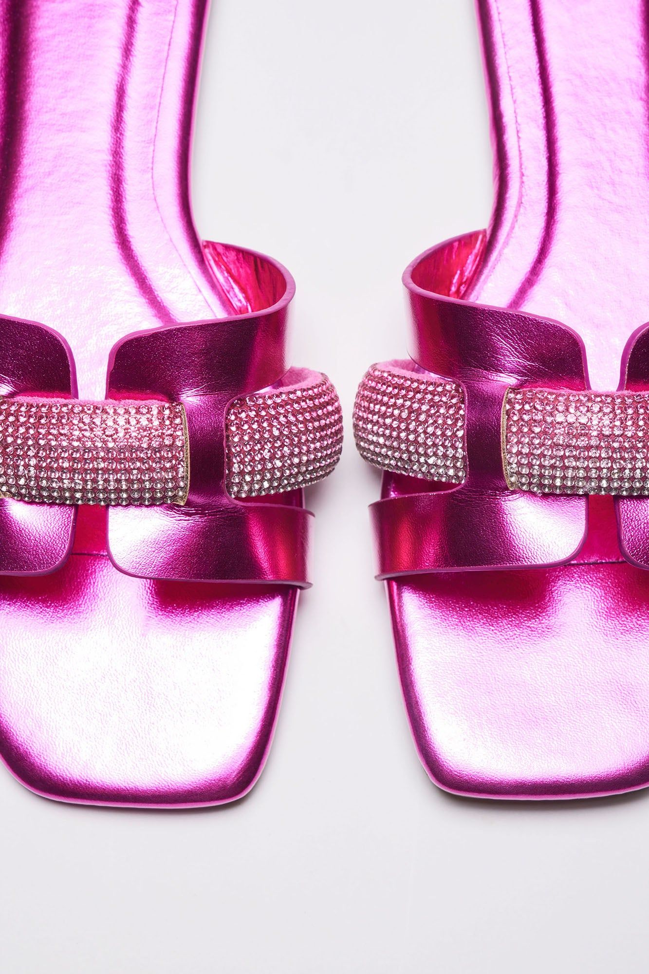 Drea Embellished Flat Sandals - Hot Pink sold by Fashion Nova product image thumbnail 2
