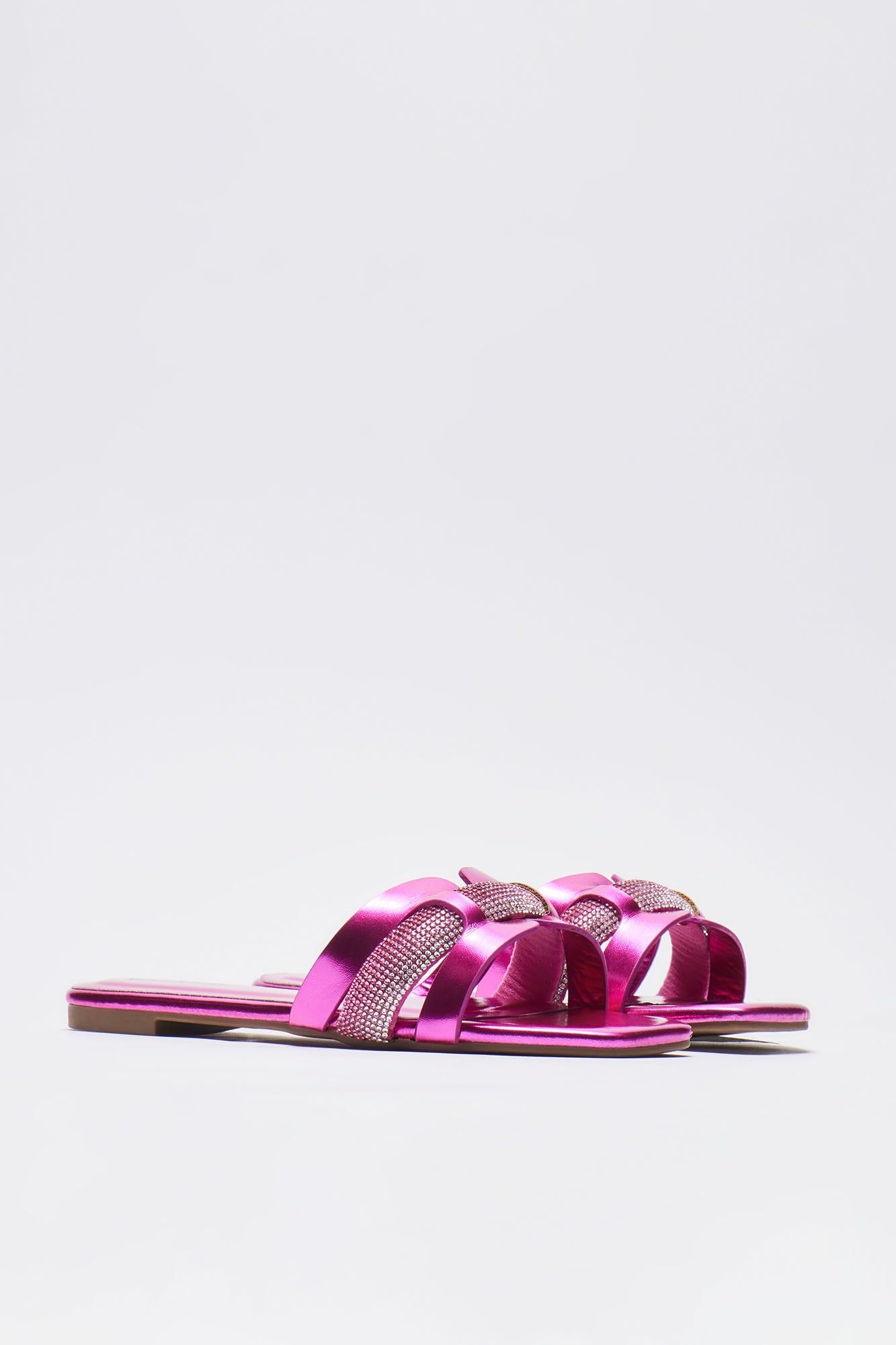 Drea Embellished Flat Sandals - Hot Pink sold by Fashion Nova product image thumbnail 4