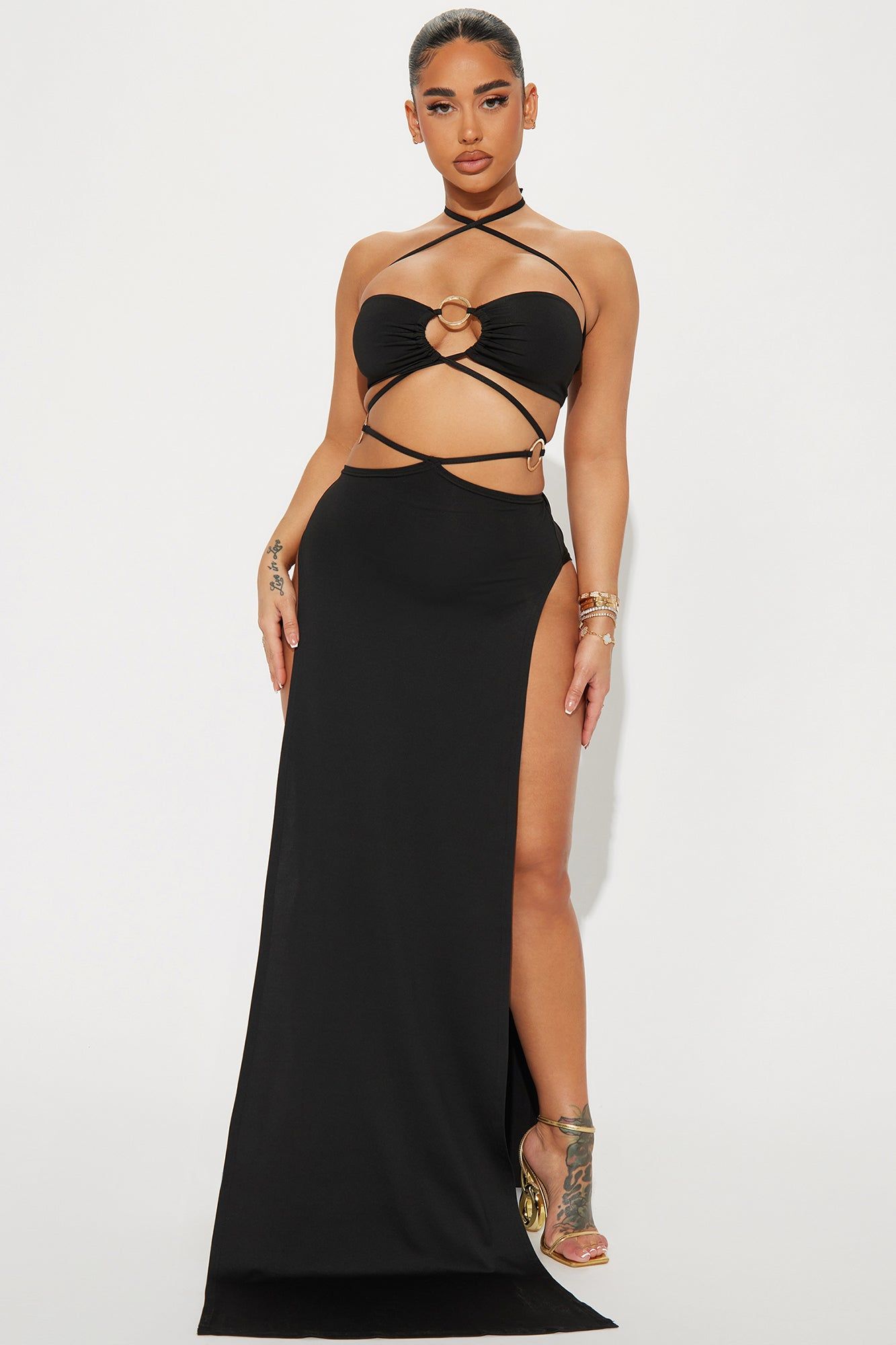 On A Getaway Skirt Set - Black sold by Fashion Nova