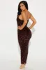 Wilma Sequin Maxi Dress - Chocolate sold by Fashion Nova
