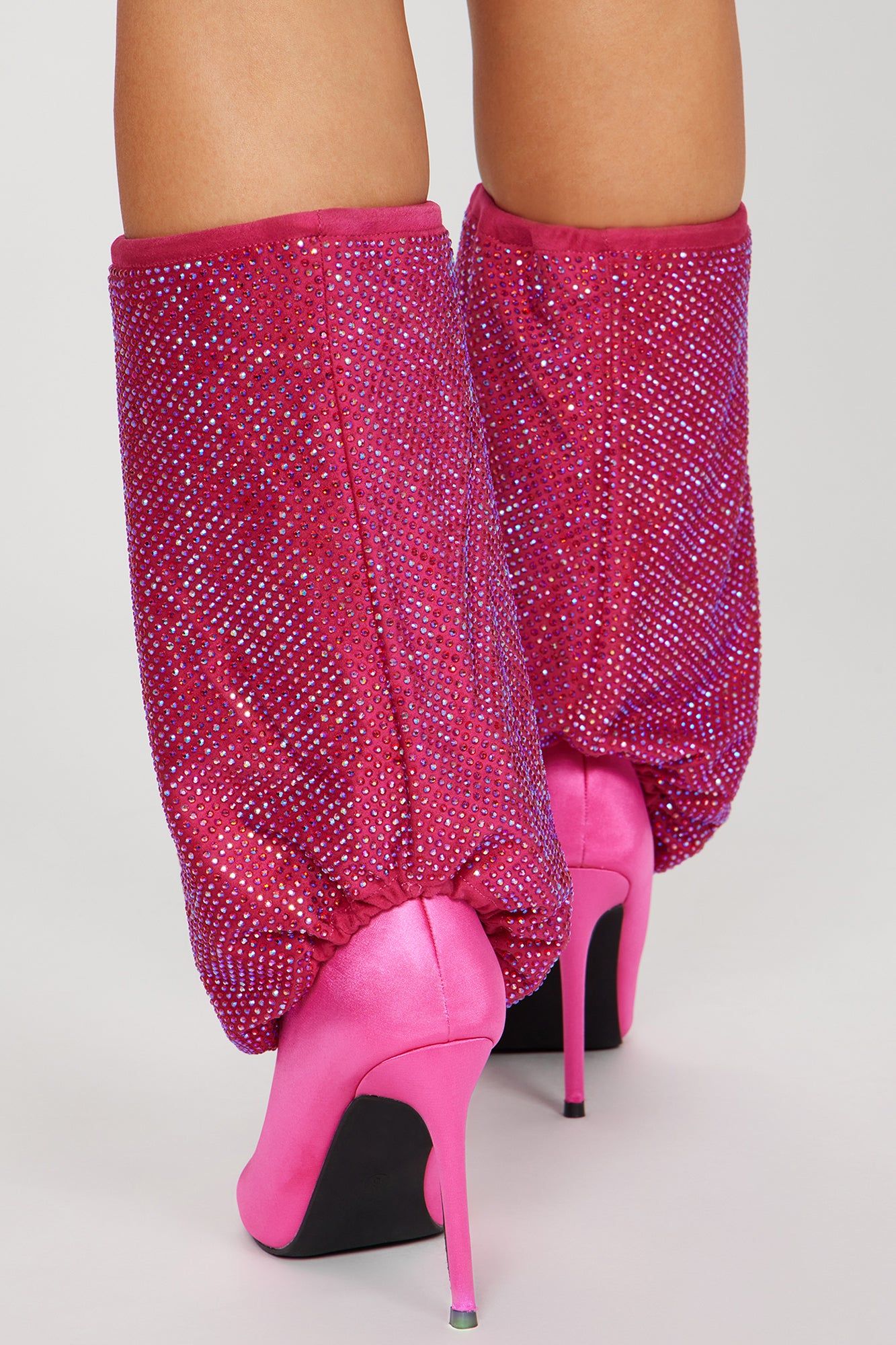 We Don't Stop Knee High Heeled Boots - Hot Pink sold by Fashion Nova product image thumbnail 4