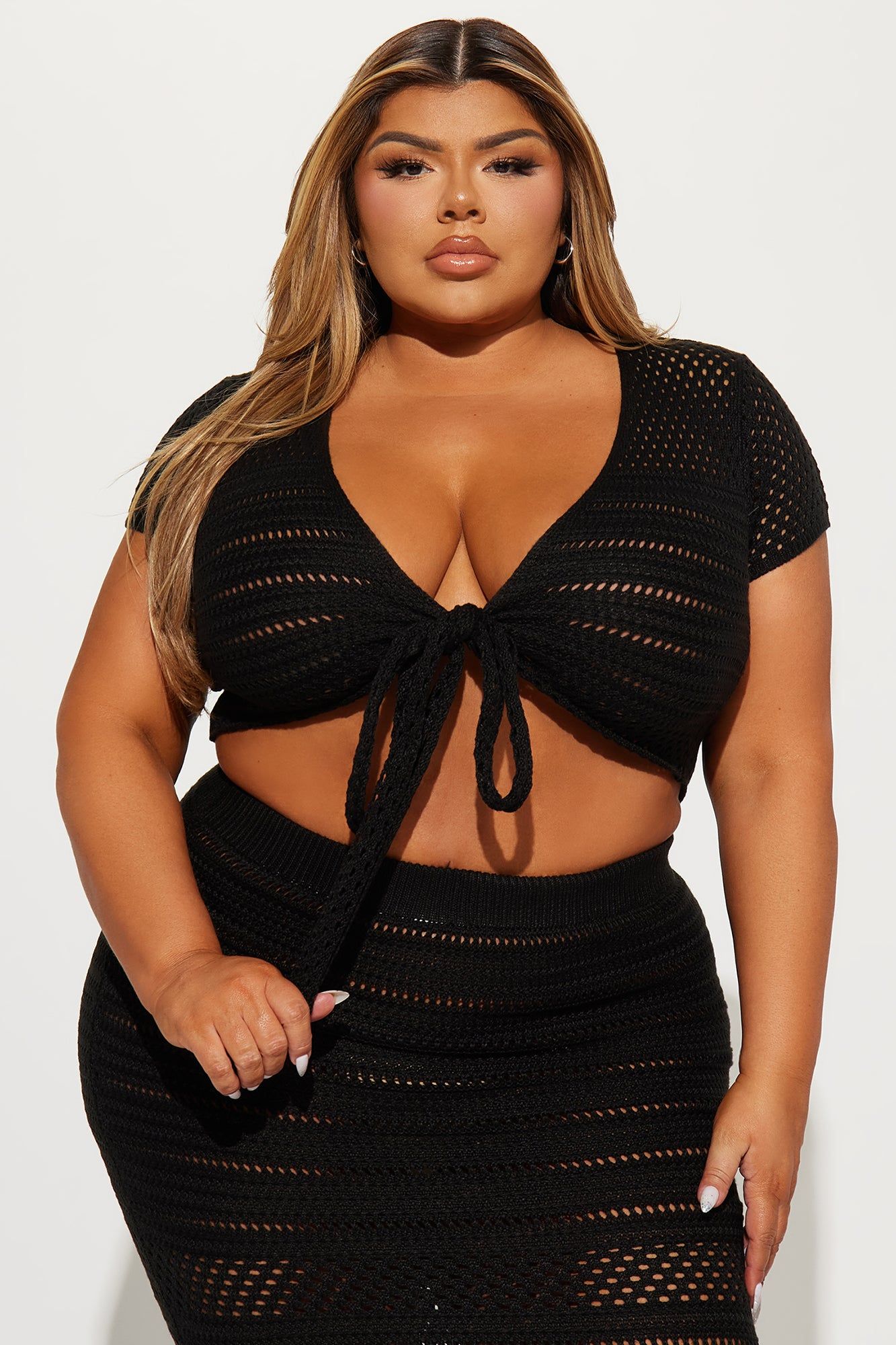 Candi Crochet Skirt Set - Black sold by Fashion Nova product image thumbnail 5
