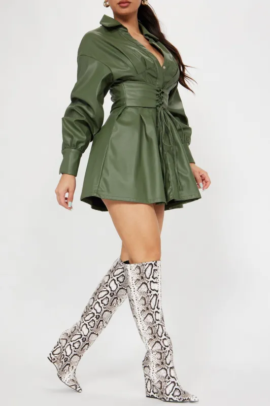 Live A Little Fun Knee High Heeled Boots - Black/combo sold by Fashion Nova