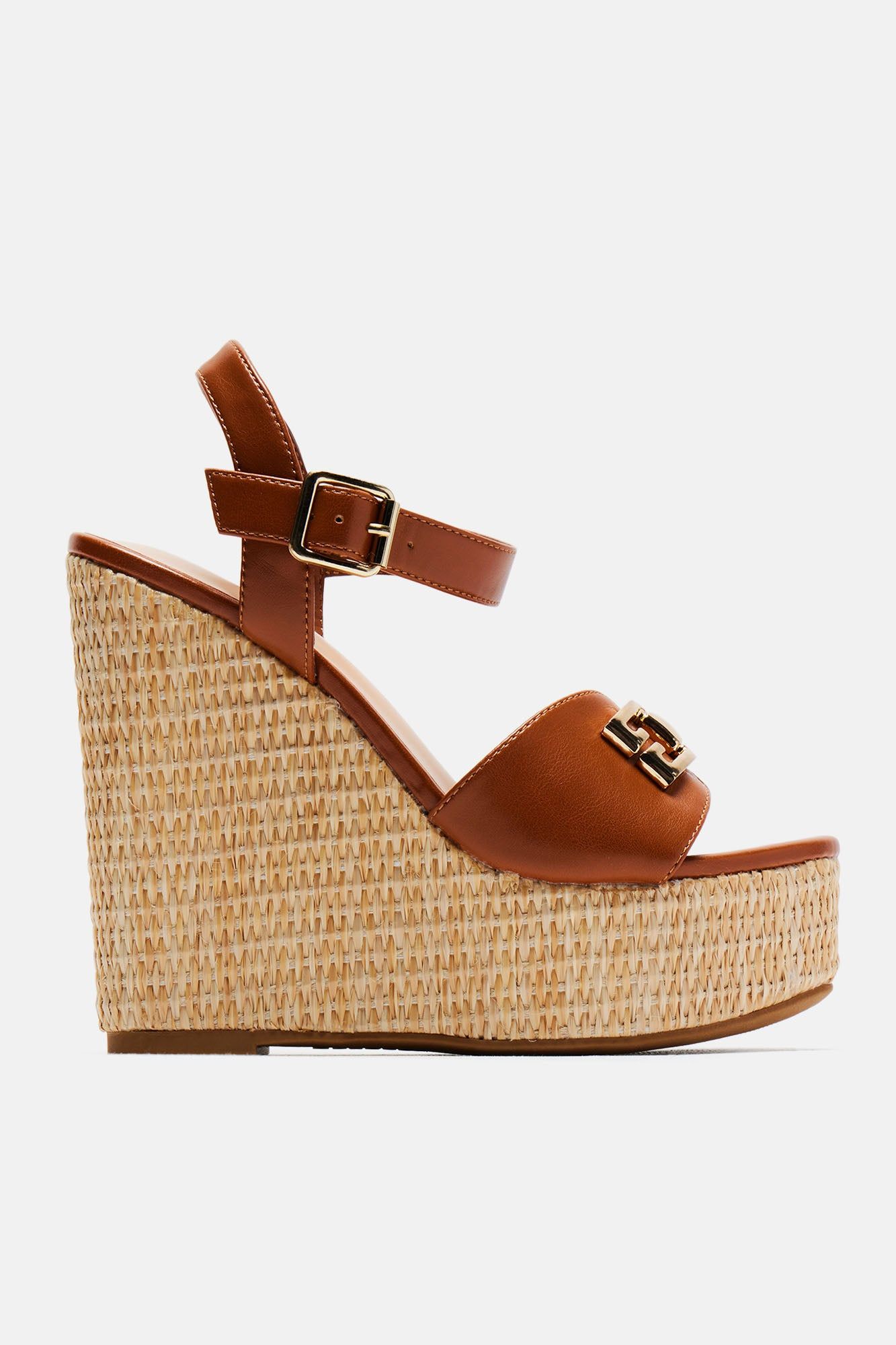 Siena Platform Wedges - Tan sold by Fashion Nova