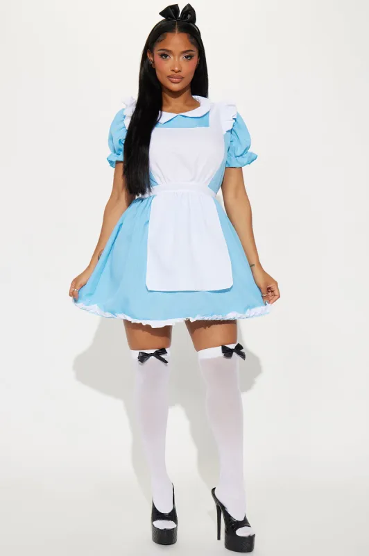 Whimsy and Wonder Cutie 3 Piece Costume Set - Blue/combo sold by Fashion Nova