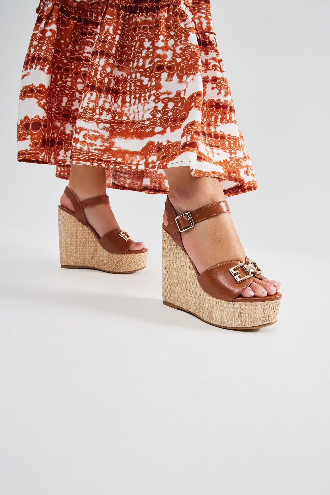 Siena Platform Wedges - Tan sold by Fashion Nova product image thumbnail 4