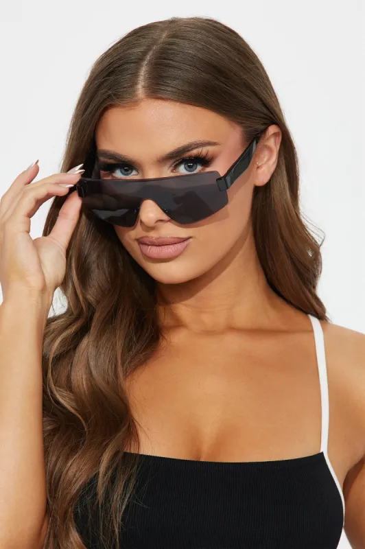 Maui Surf Sunglasses - Black sold by Fashion Nova