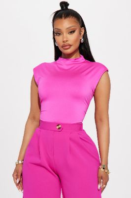 Aurora Ruched Top - Fuchsia sold by Fashion Nova