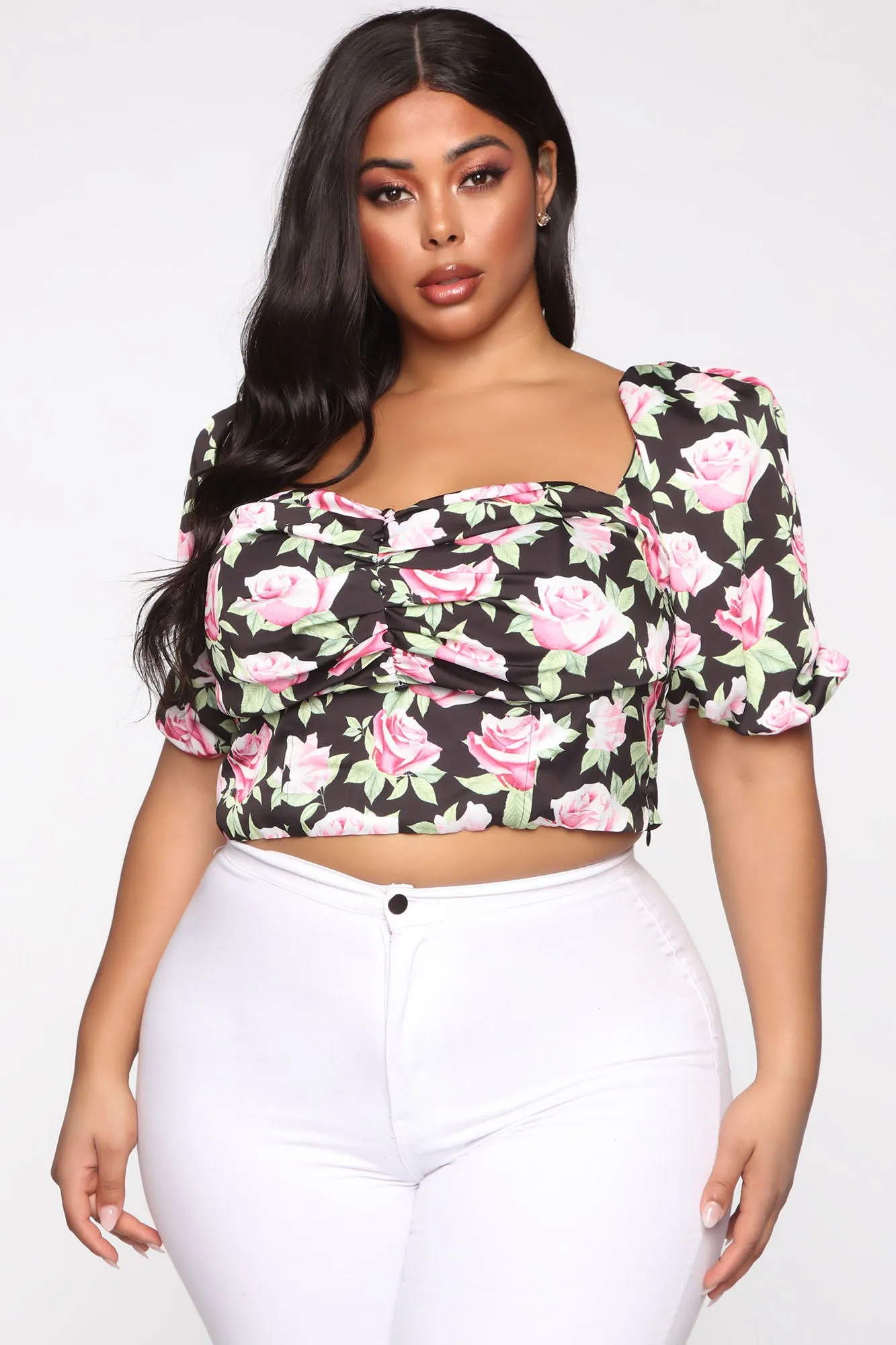 Playa Hermosa Floral Top - Black sold by Fashion Nova product image thumbnail 5