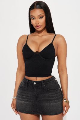 Sammie Tank Top - Black sold by Fashion Nova