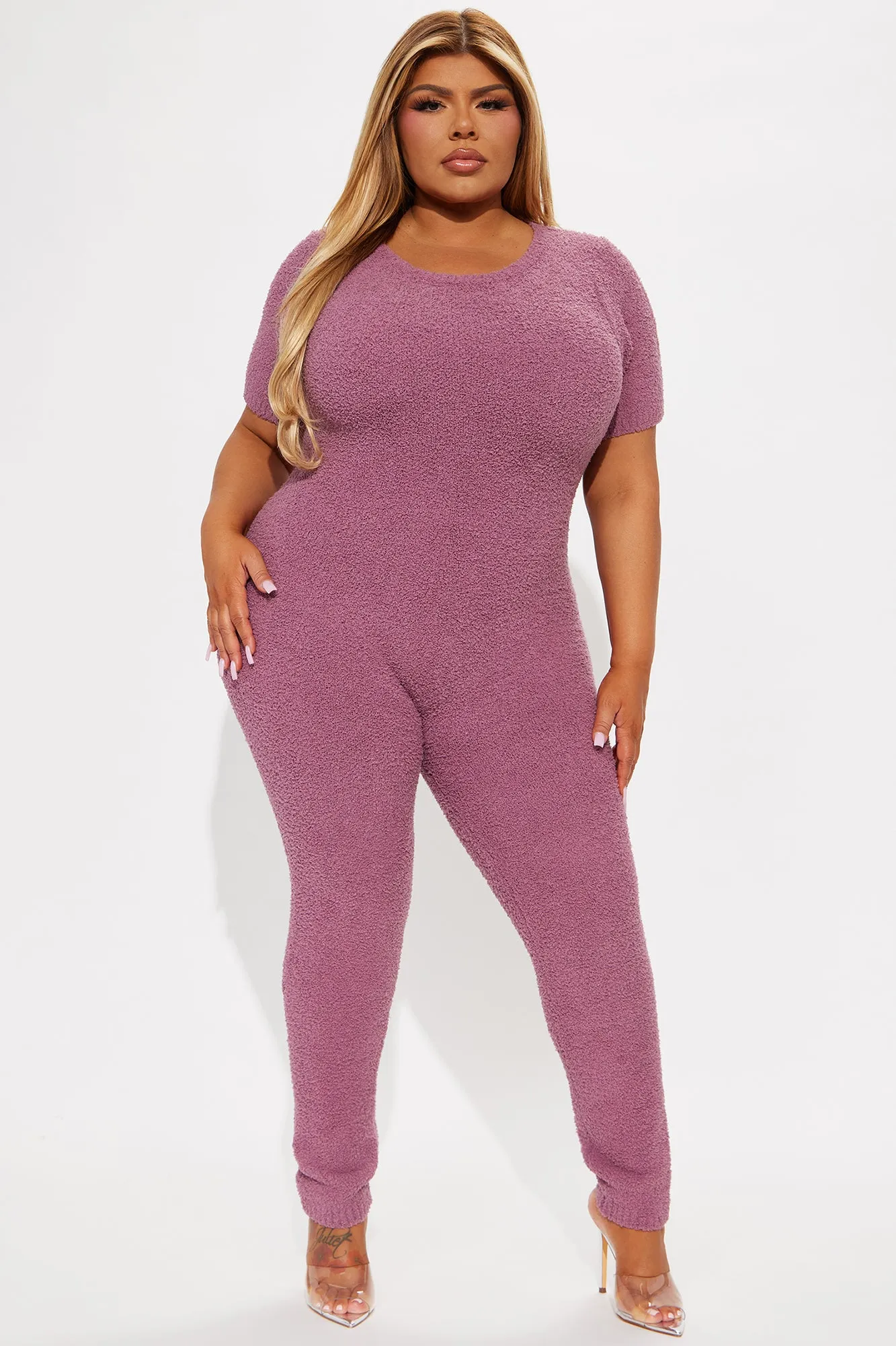 Turn The Lights Down Cozy Jumpsuit - Plum sold by Fashion Nova product image thumbnail 4