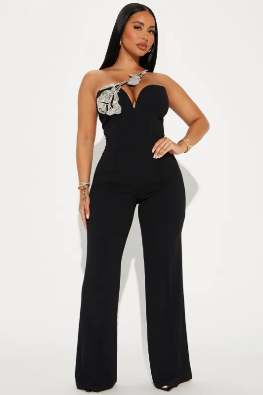 Elegantly Yours Jumpsuit - Black sold by Fashion Nova