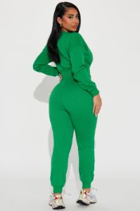 Truly Amazing Jogger Set  - Green sold by Fashion Nova