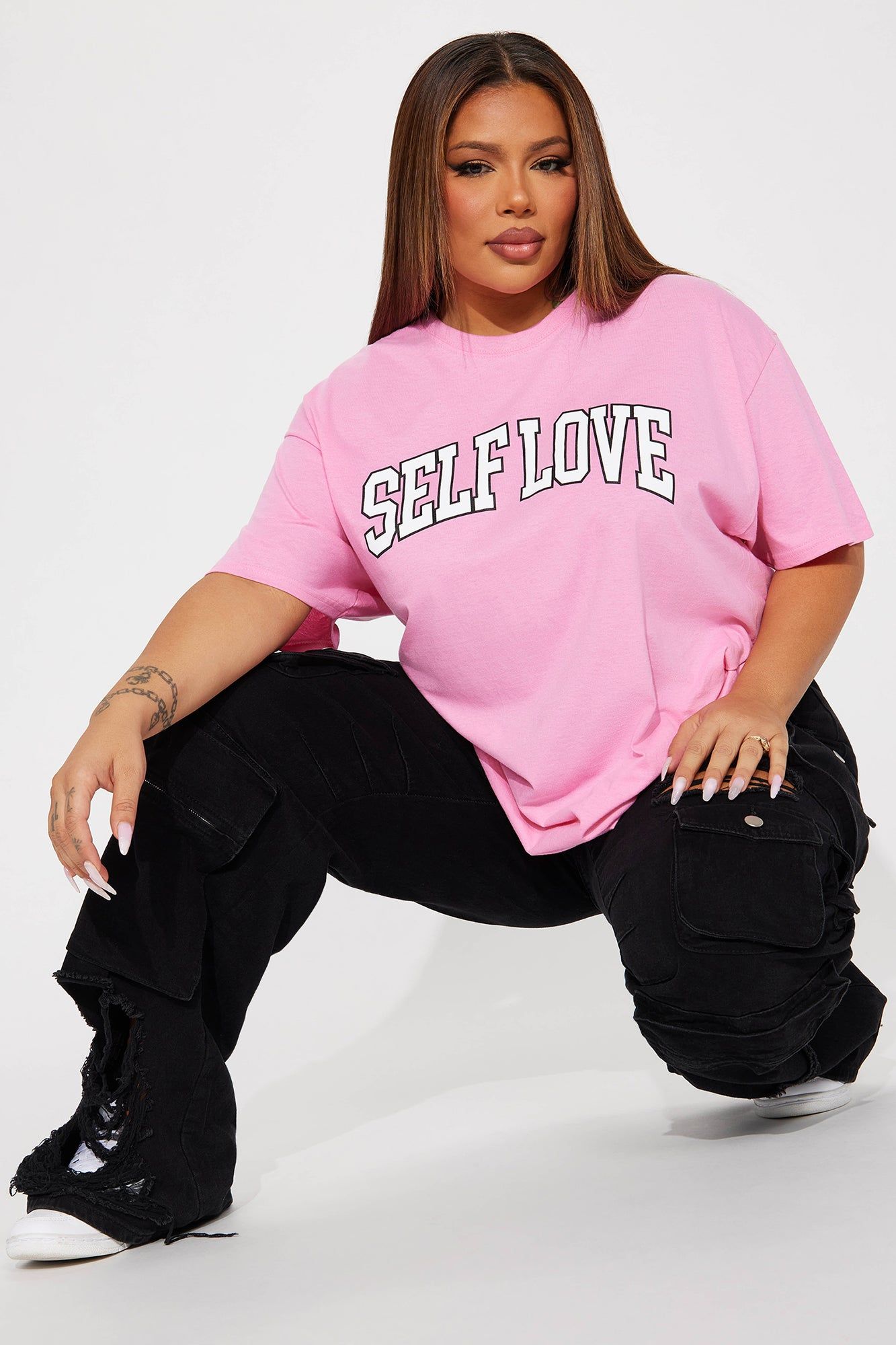 We Need More Self Love Tee - Pink sold by Fashion Nova product image thumbnail 5