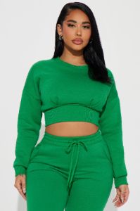 Truly Amazing Jogger Set  - Green sold by Fashion Nova