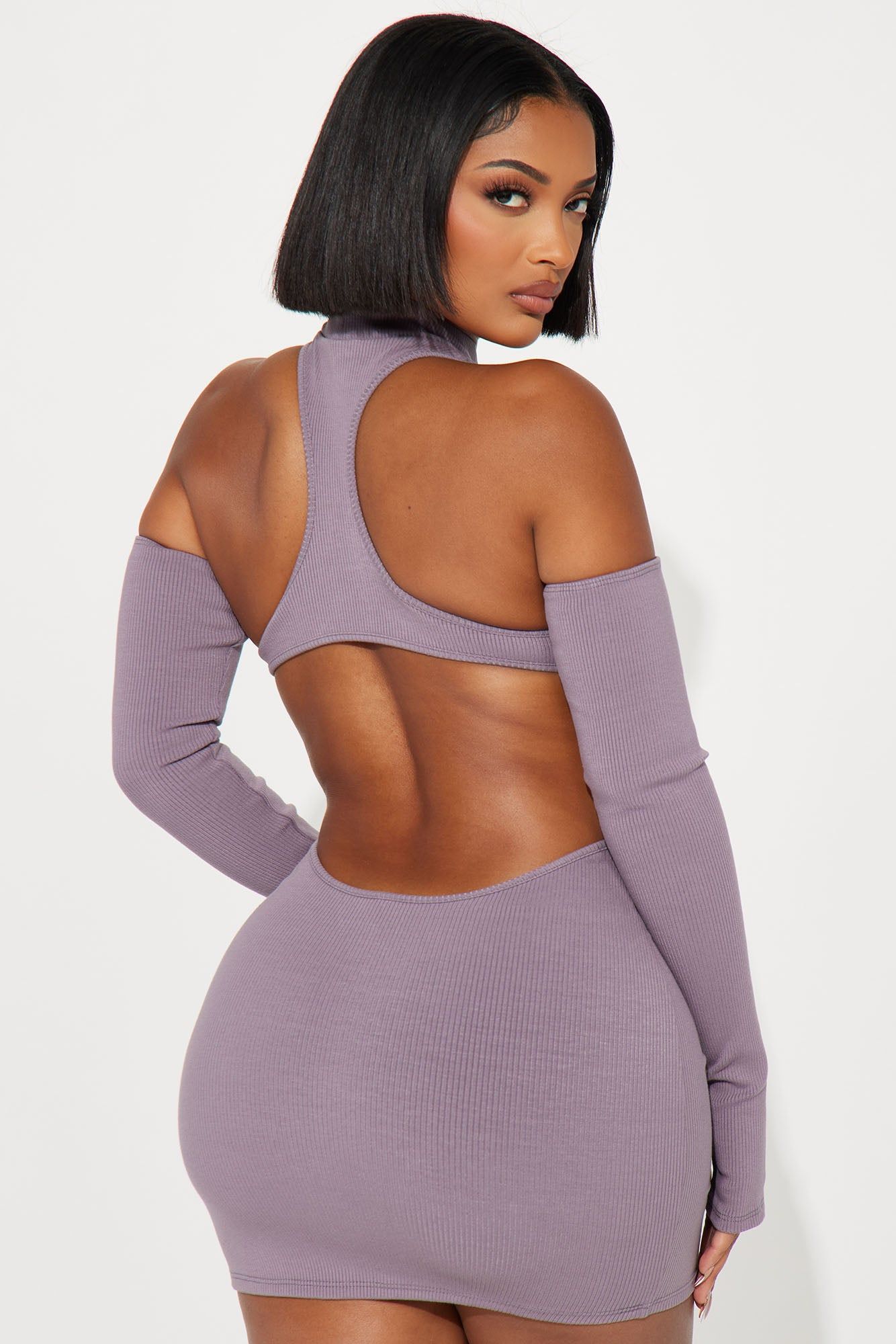 Nia Snatched Mini Dress - Bark Brown sold by Fashion Nova product image thumbnail 3