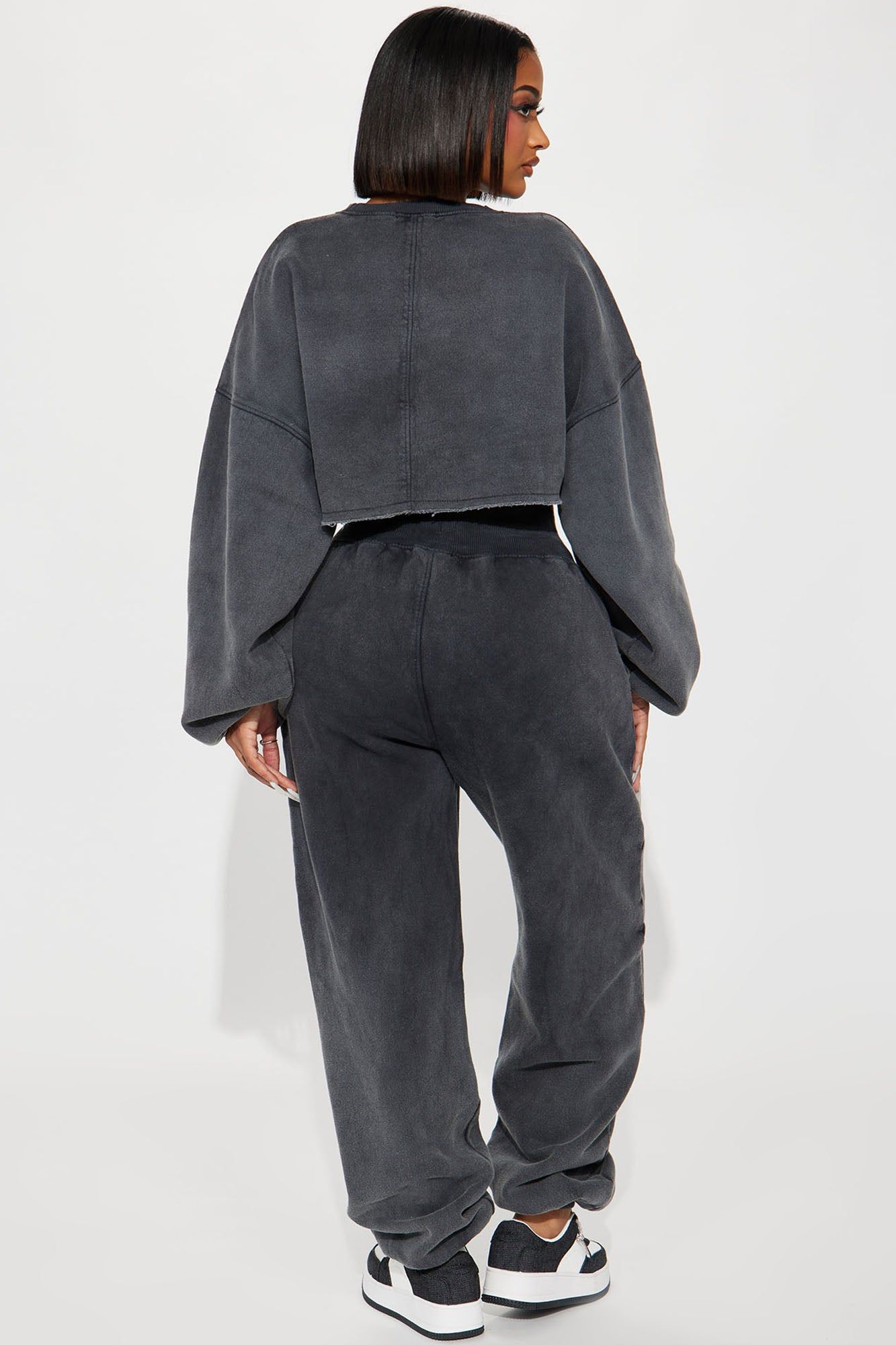 Feeling Good Fleece Jogger Set - Charcoal sold by Fashion Nova product image thumbnail 3