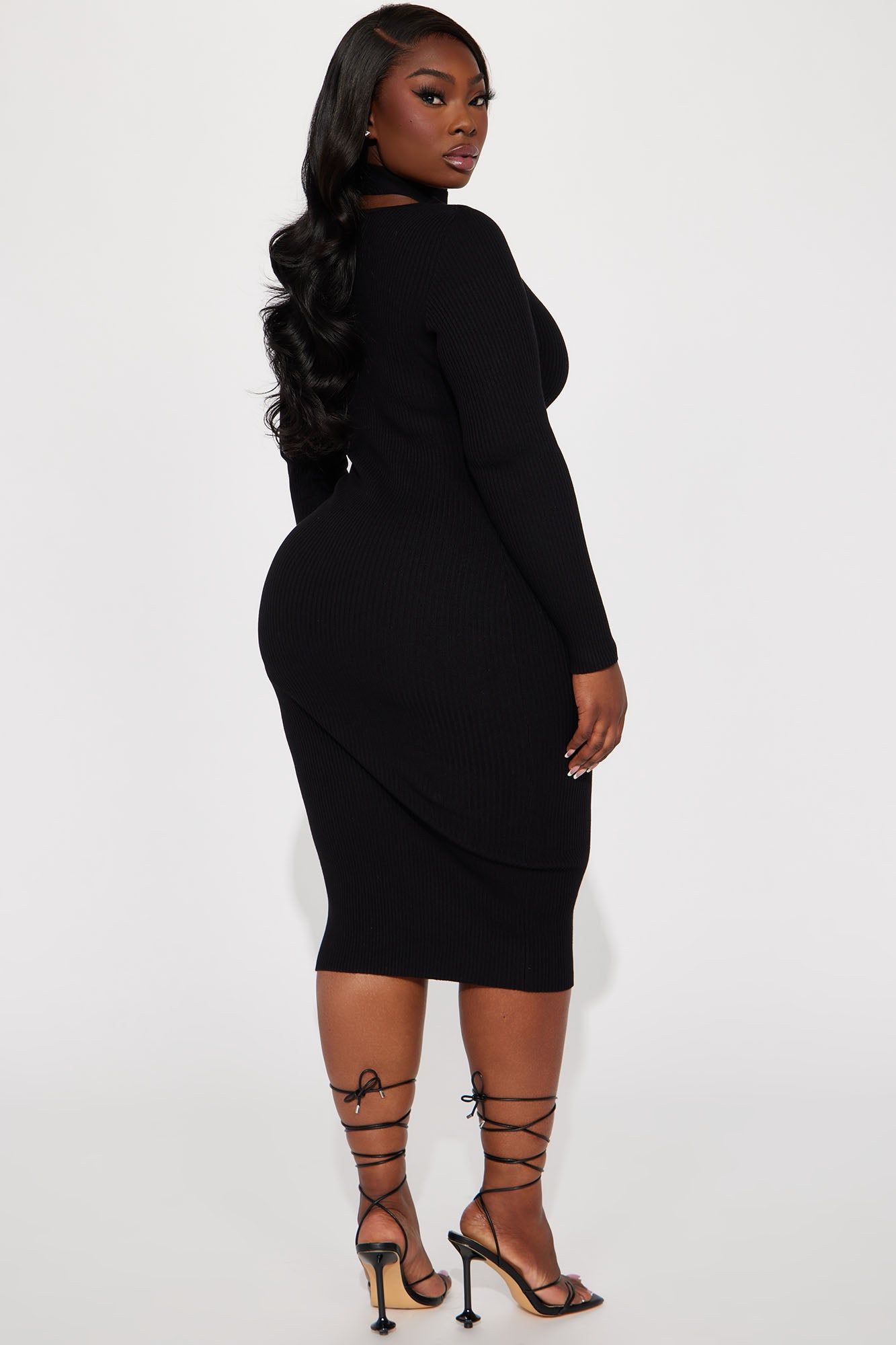 Alex Sweater Midi Dress - Black sold by Fashion Nova product image thumbnail 6