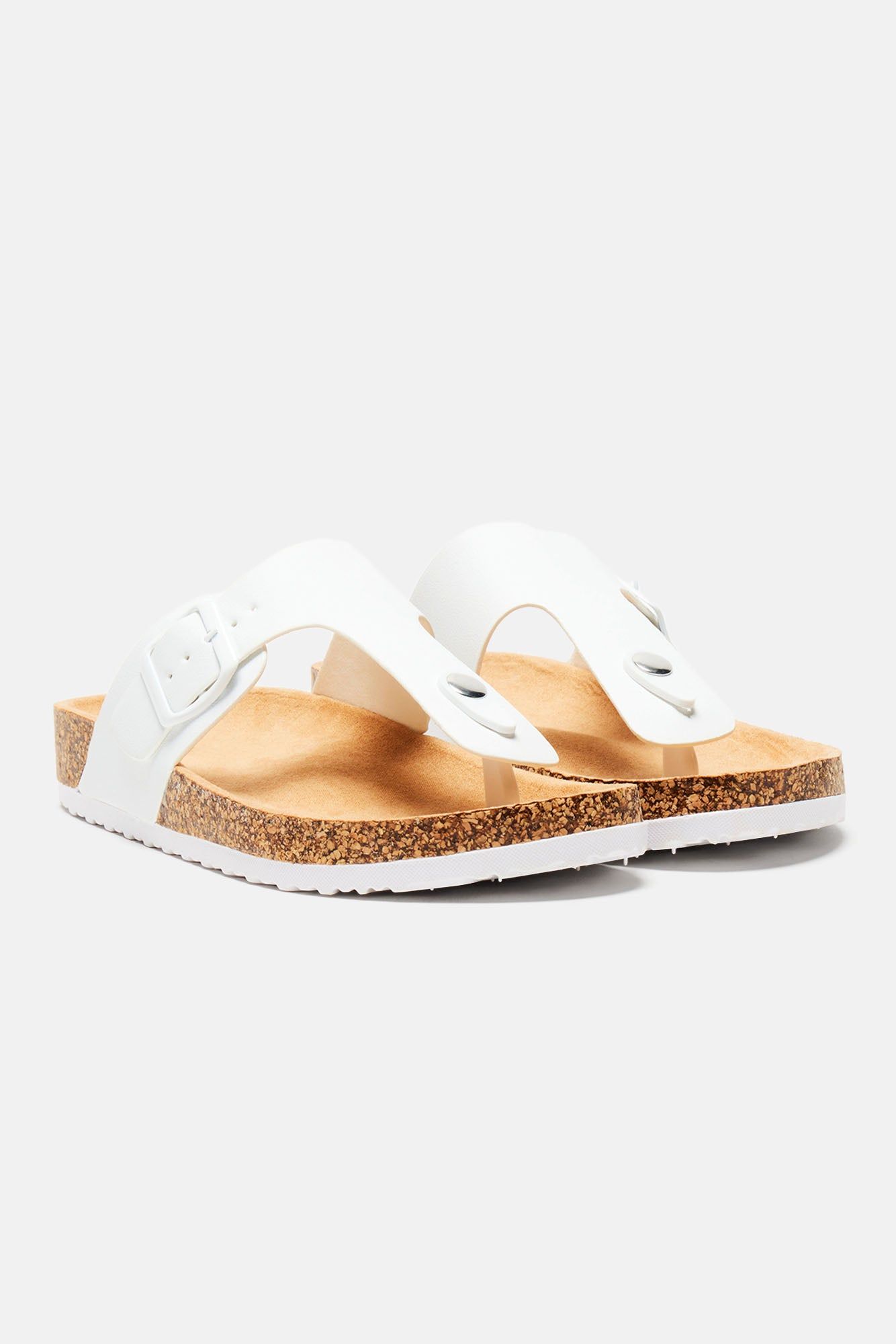 Growing Daily Flip Flops - White sold by Fashion Nova product image thumbnail 2