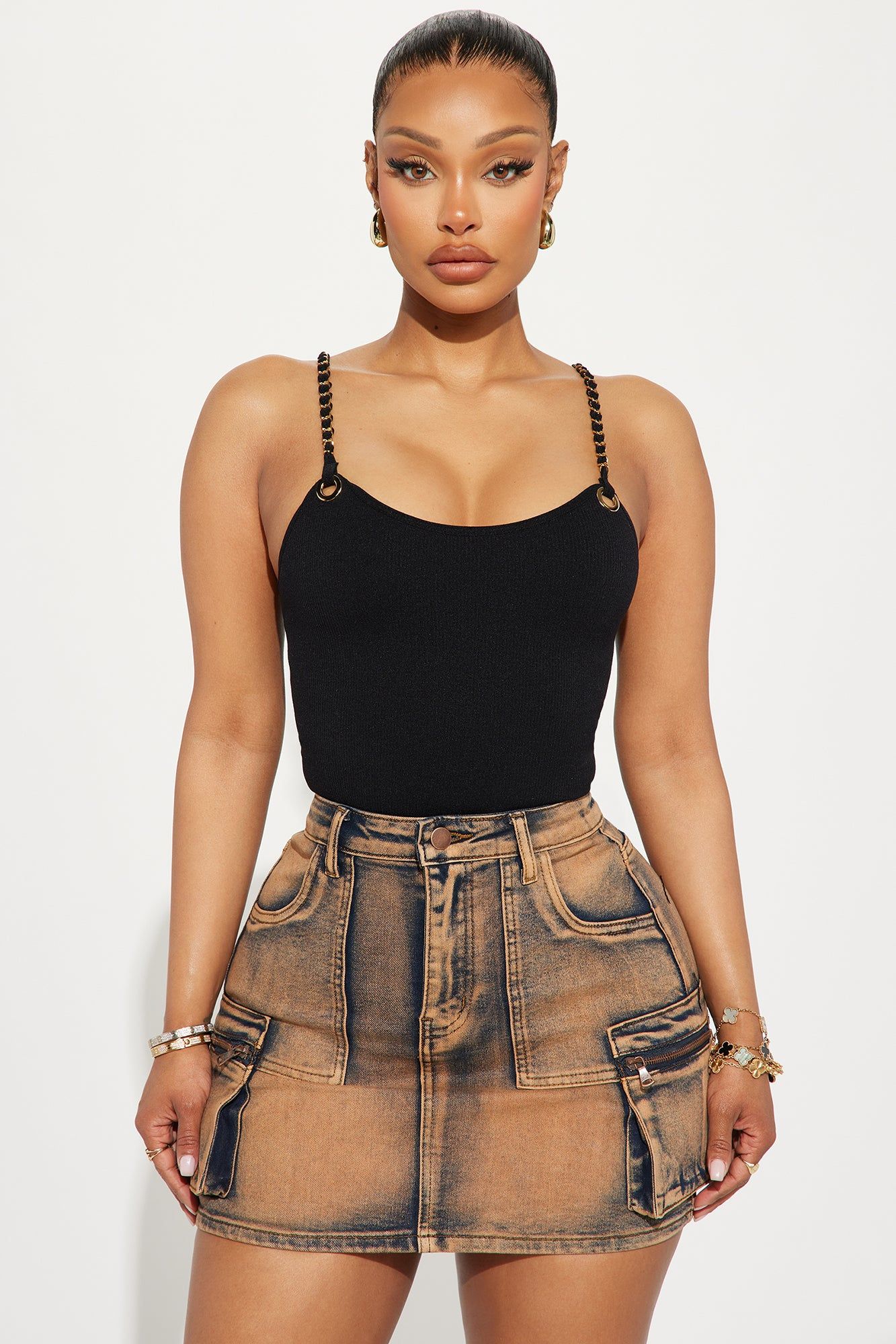Drinks On You Seamless Top - Black sold by Fashion Nova
