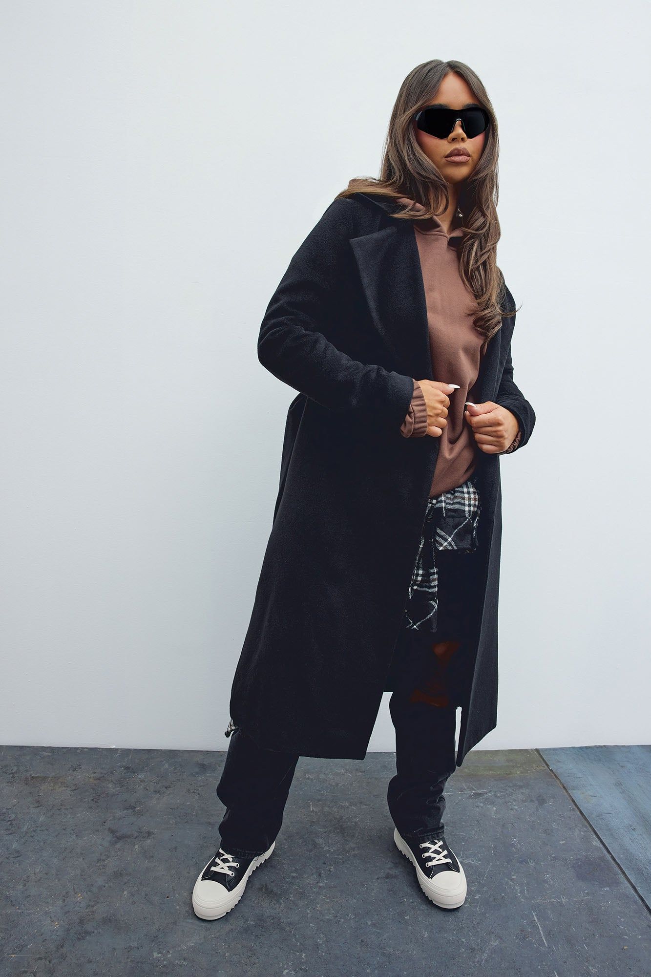 Camile Trench Coat - Black sold by Fashion Nova