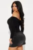 Meant To Be Off Shoulder Bodysuit - Black sold by Fashion Nova
