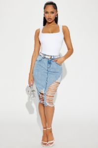 Kristine Seamless Bodysuit - White sold by Fashion Nova