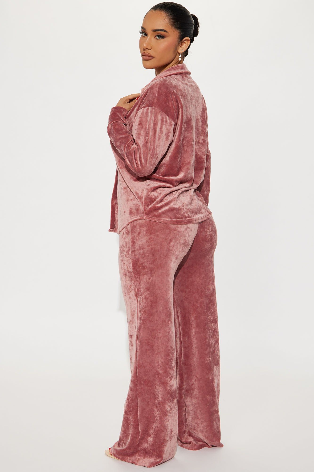 Valery Velour Pant Set - Mauve sold by Fashion Nova product image thumbnail 3