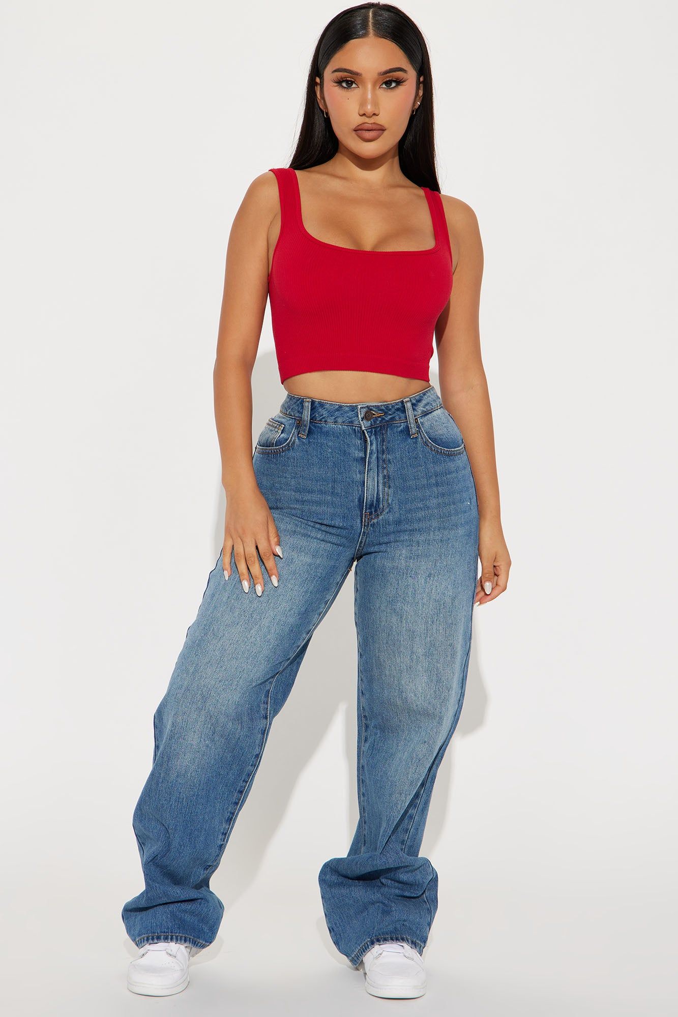 Yelisa Seamless Crop Top - Dark Red sold by Fashion Nova product image thumbnail 2