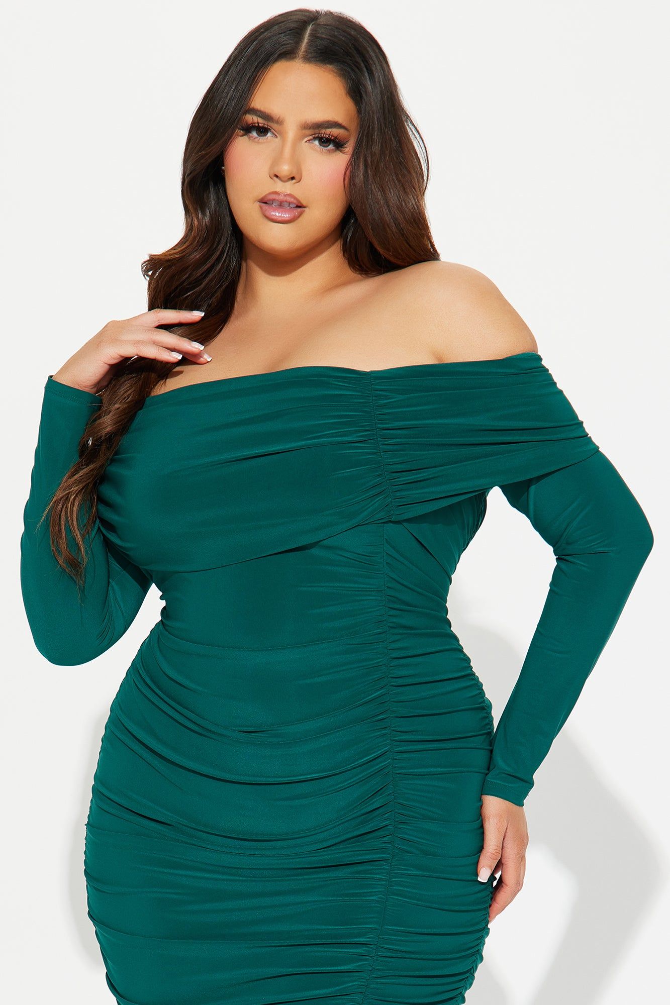 Rebecca Midi Dress - Hunter sold by Fashion Nova product image thumbnail 5