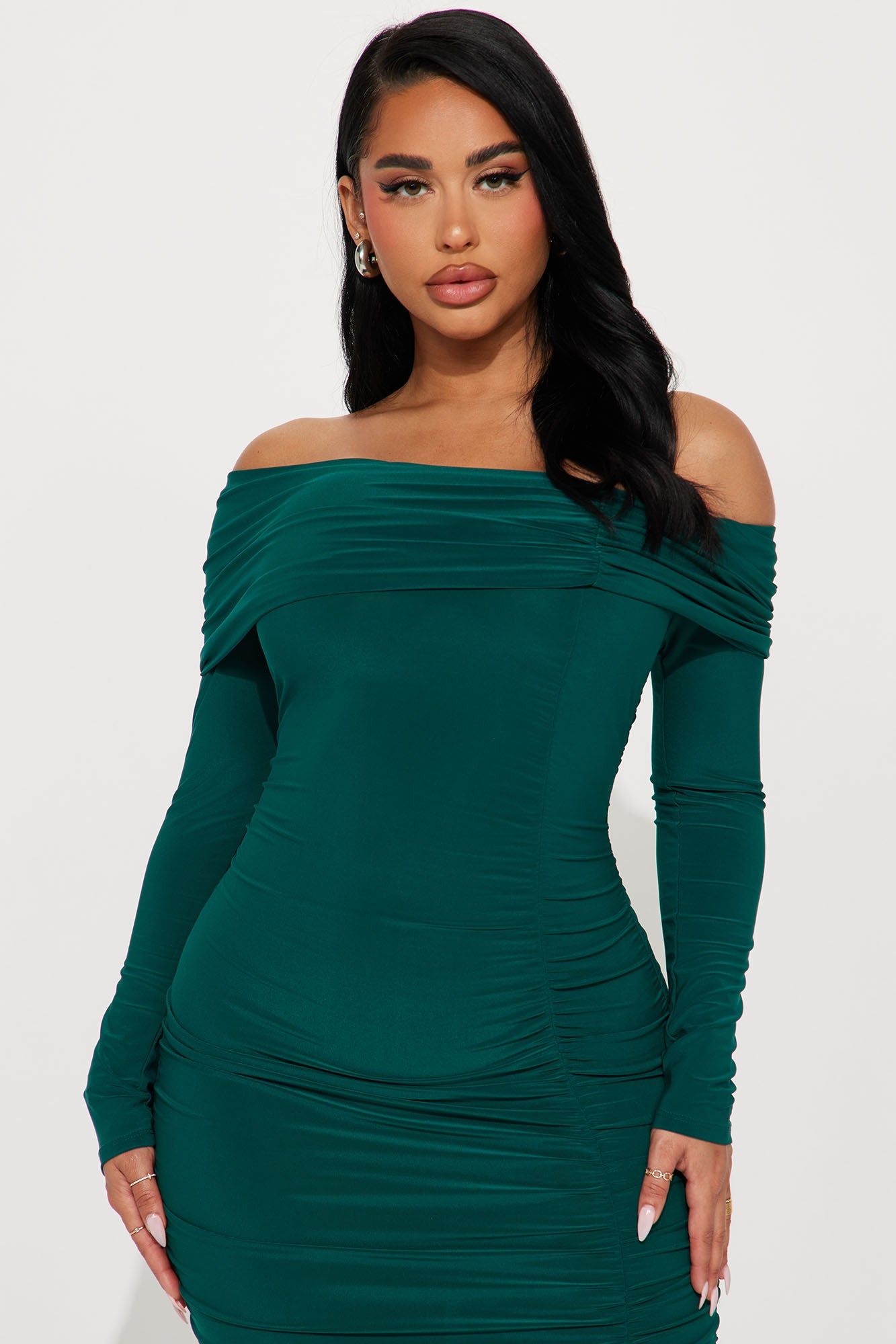Rebecca Midi Dress - Hunter sold by Fashion Nova product image thumbnail 2