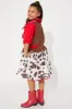 Mini Lil Miss Cowgirl Costume - White/combo sold by Fashion Nova