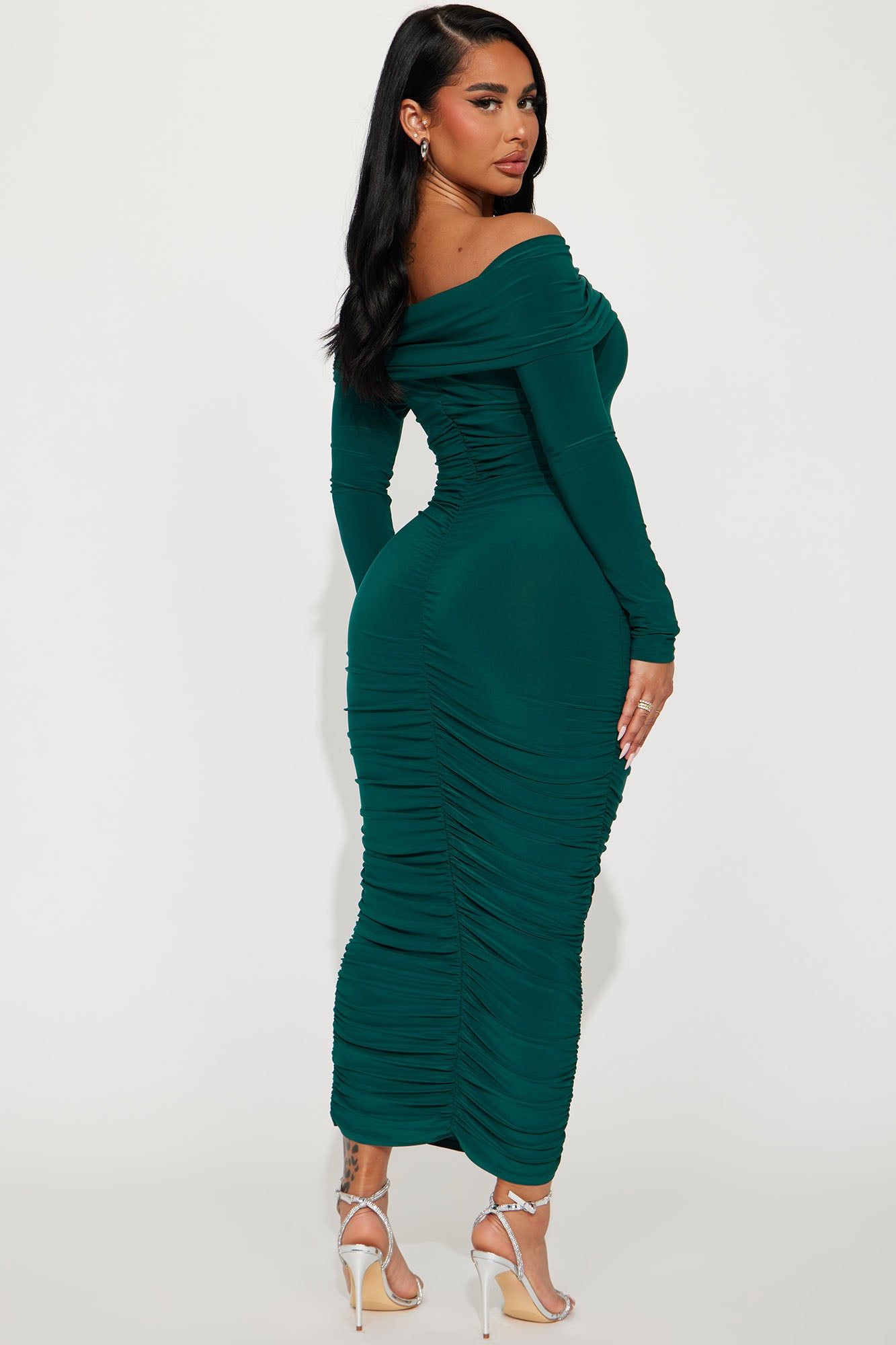 Rebecca Midi Dress - Hunter sold by Fashion Nova product image thumbnail 3