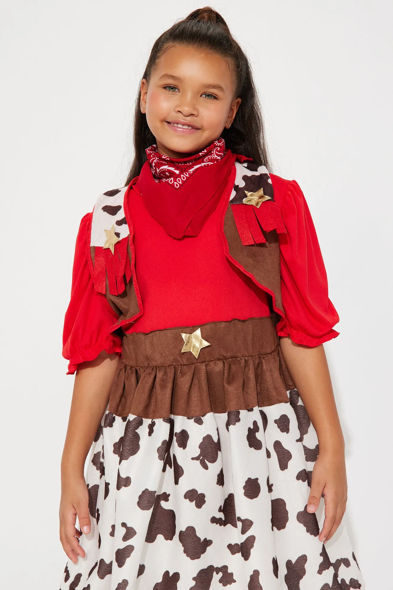 Mini Lil Miss Cowgirl Costume - White/combo sold by Fashion Nova product image thumbnail 2