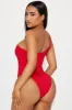 Natalie Asymmetrical 1 Piece Swimsuit - Red sold by Fashion Nova