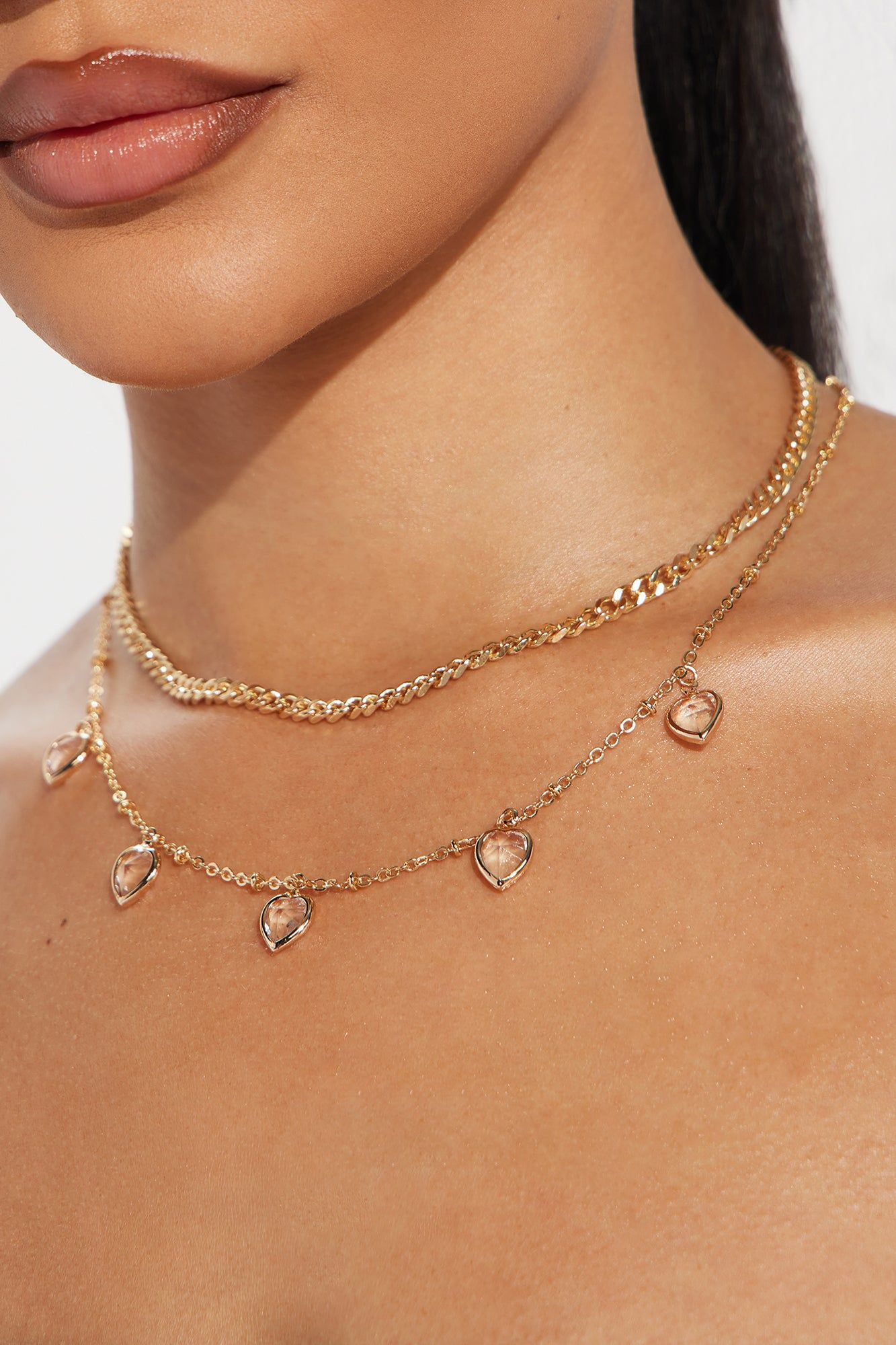 Ibiza Glow 2 Piece Necklace Set - Gold sold by Fashion Nova