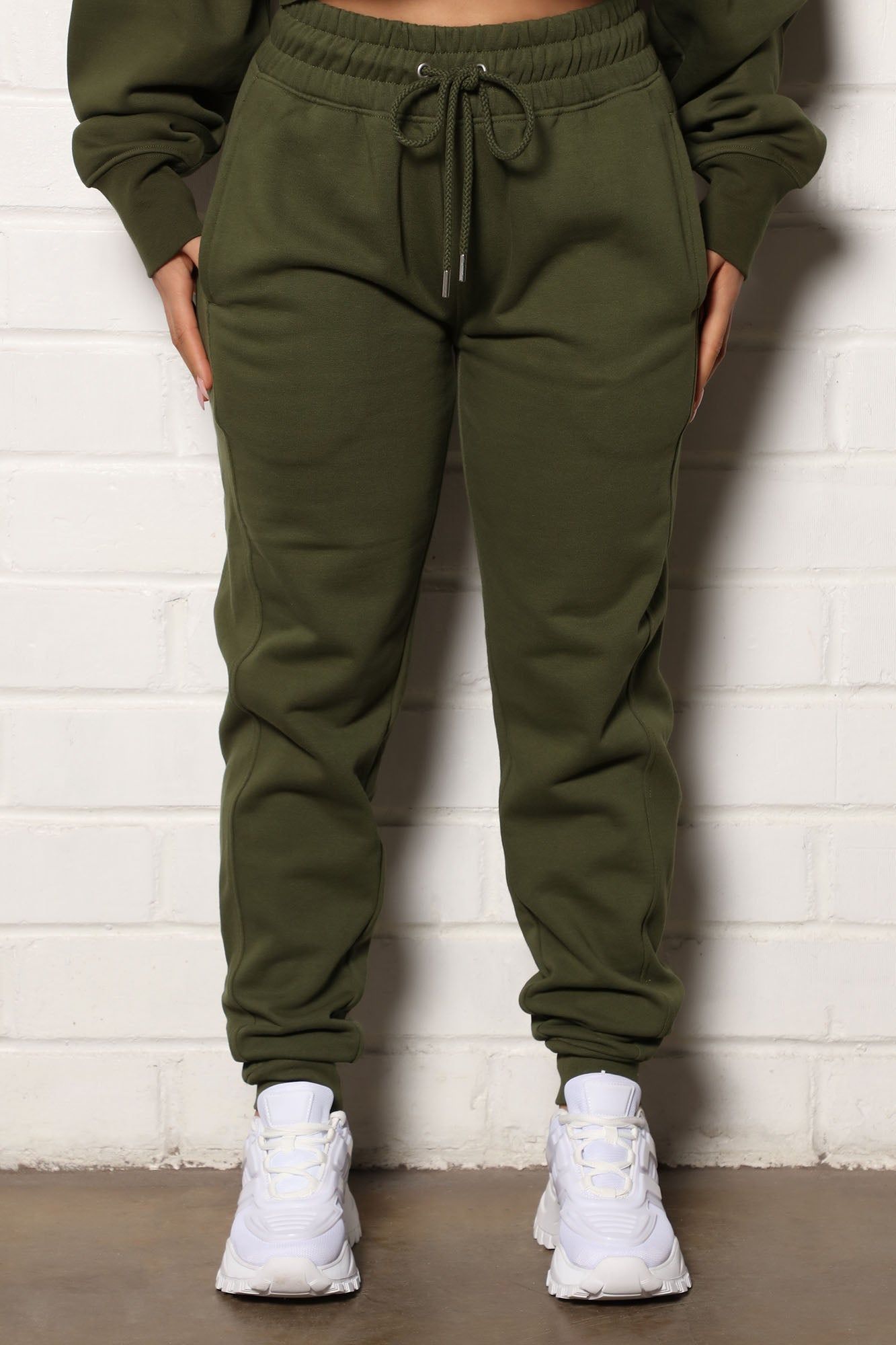 Sport Legend Side Rib Jogger - Army Green sold by Fashion Nova product image thumbnail 2