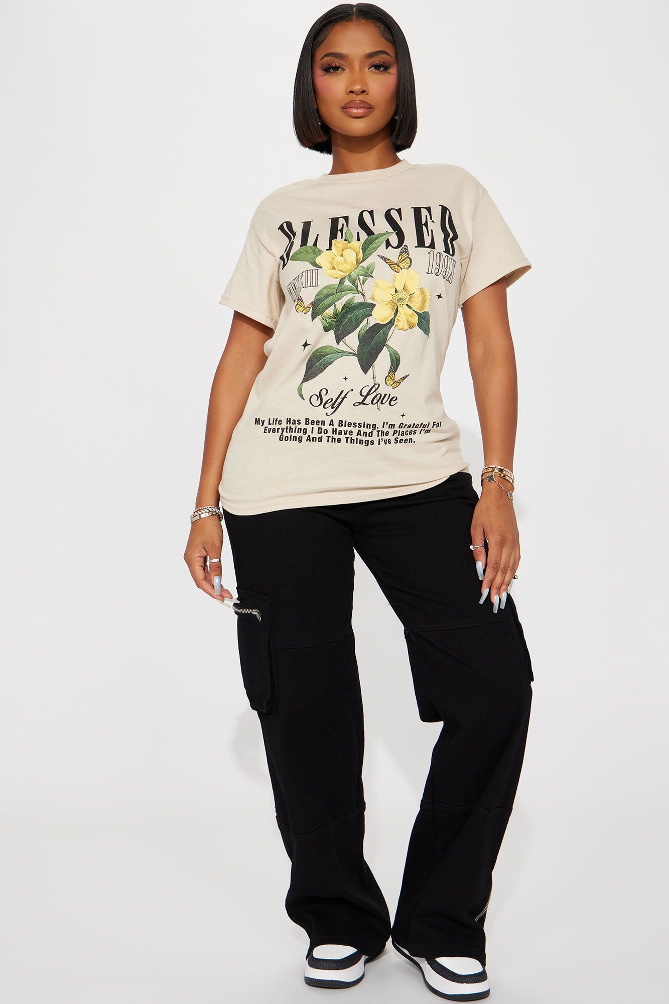 Blooming Blessings Graphic Tee - Taupe sold by Fashion Nova product image thumbnail 2
