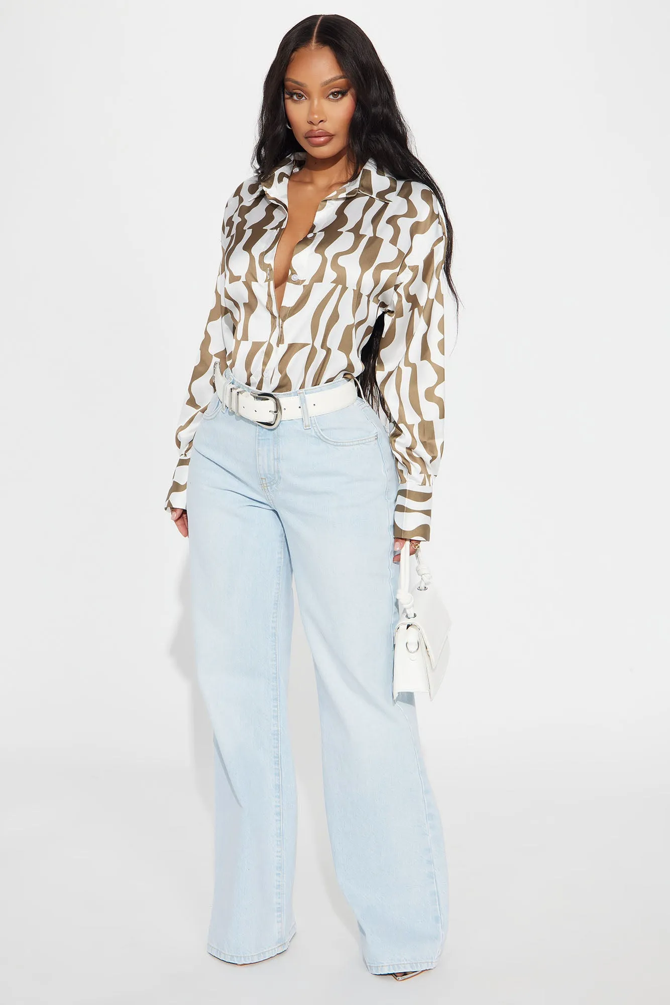 Leave A Message Shirt - Ivory/combo sold by Fashion Nova product image thumbnail 2