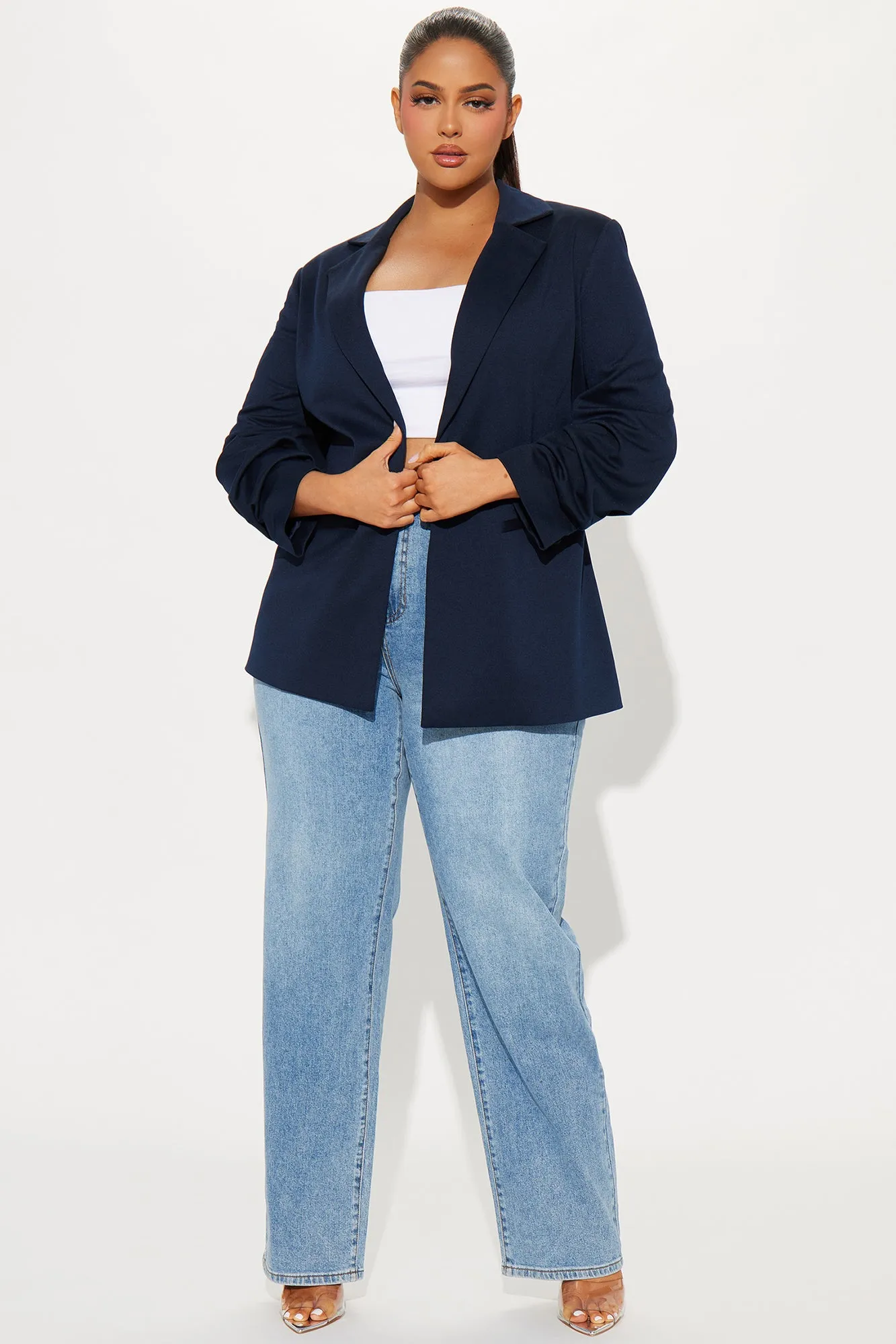 The Amaya Blazer - Navy sold by Fashion Nova product image thumbnail 5